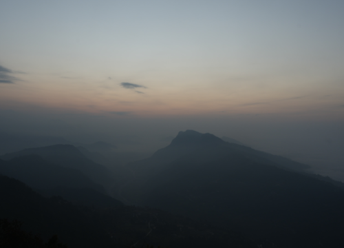 sunset at dhumus pokhara